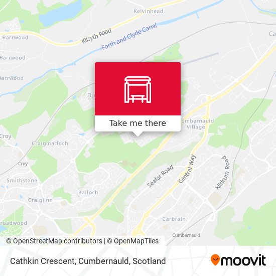 Cathkin Crescent, Cumbernauld map