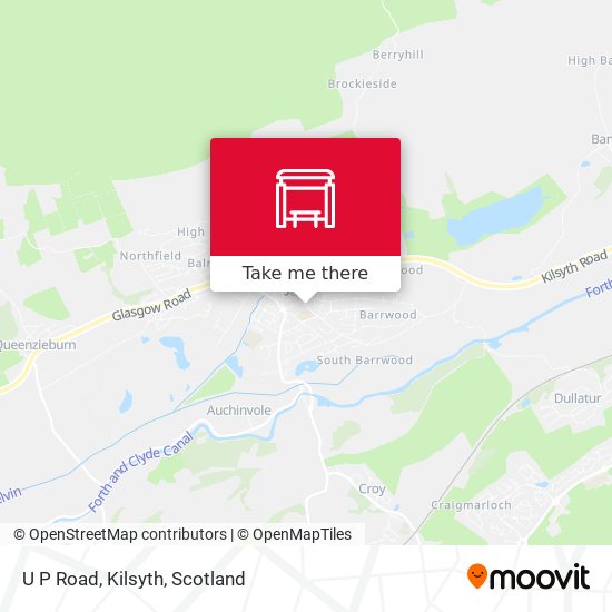 U P Road, Kilsyth map