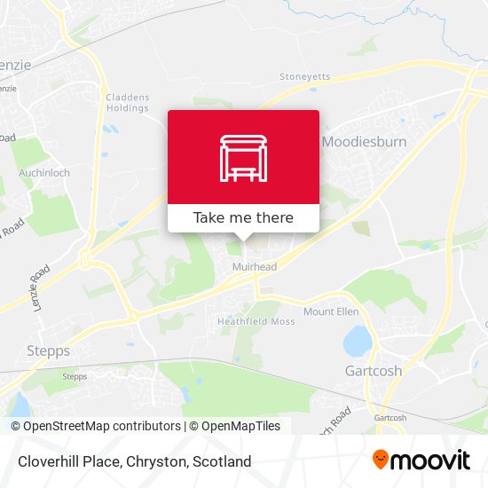 Cloverhill Place, Chryston map