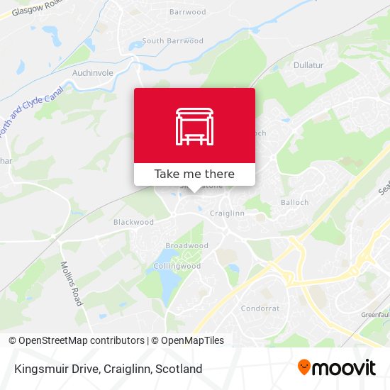 Kingsmuir Drive, Craiglinn map