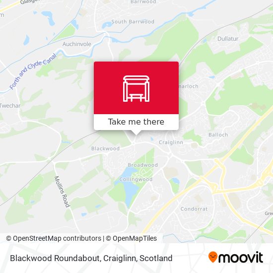 Blackwood Roundabout, Craiglinn map