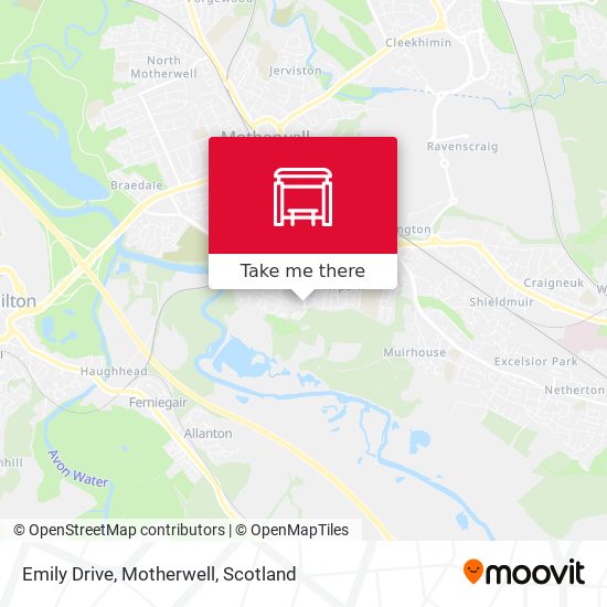 Emily Drive, Motherwell map