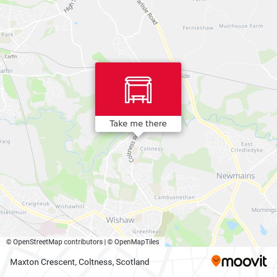 Maxton Crescent, Coltness map