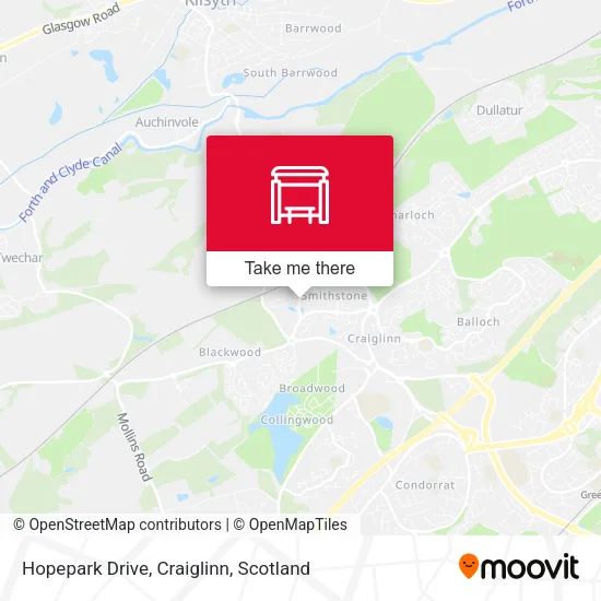 Hopepark Drive, Craiglinn map