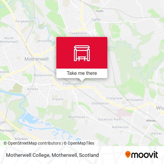 Motherwell College, Motherwell map