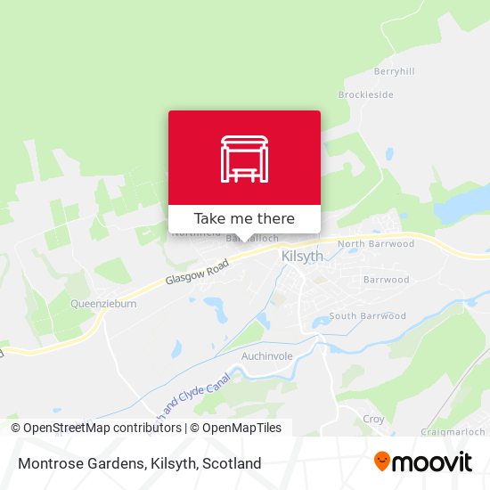Montrose Gardens, Kilsyth map