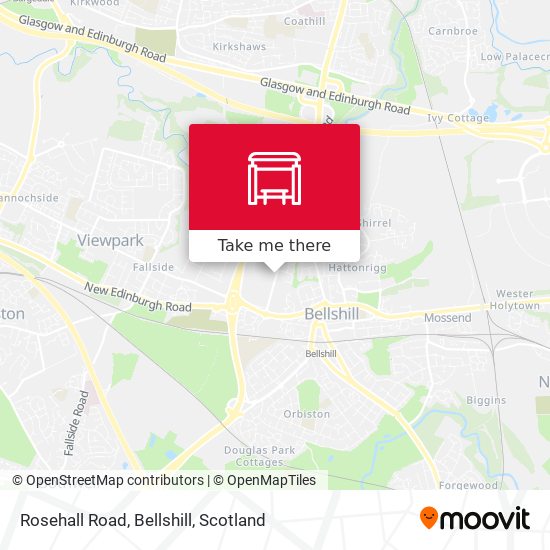 Rosehall Road, Bellshill map