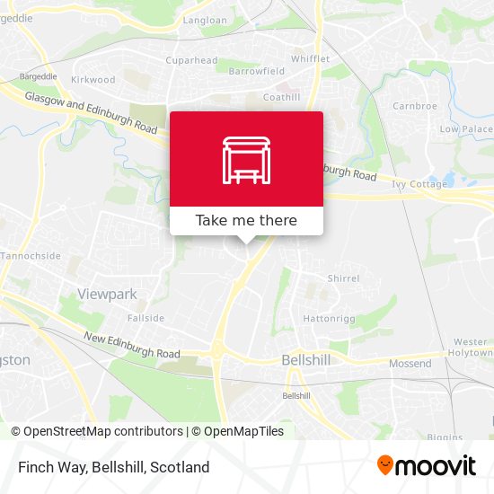 Finch Way, Bellshill map
