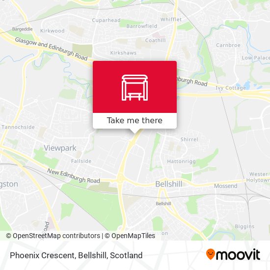 Phoenix Crescent, Bellshill map