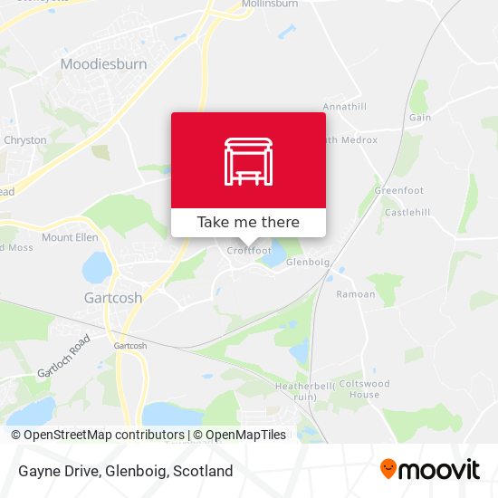 Gayne Drive, Glenboig map