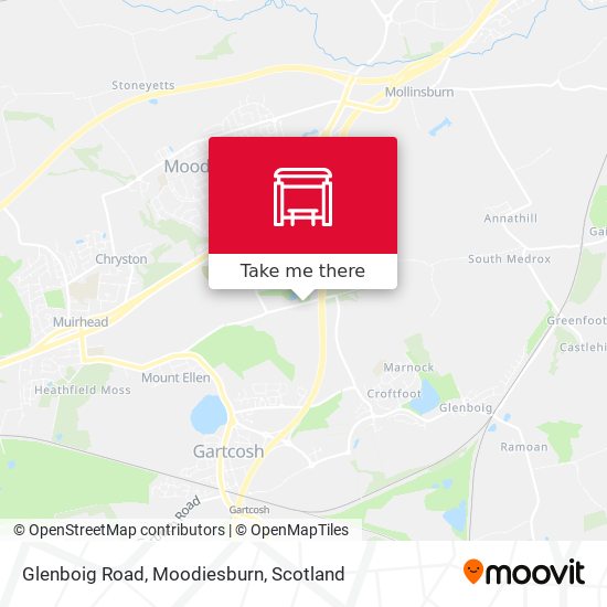 Glenboig Road, Moodiesburn map