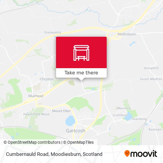 Cumbernauld Road, Moodiesburn map