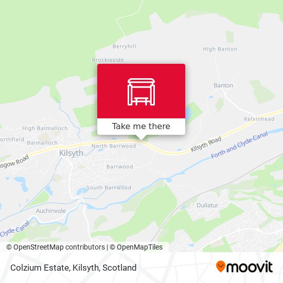 Colzium Estate, Kilsyth map
