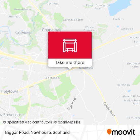 Biggar Road, Newhouse map