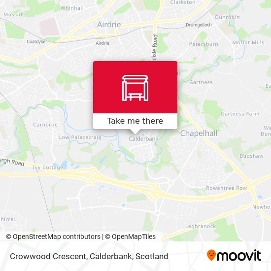 Crowwood Crescent, Calderbank map