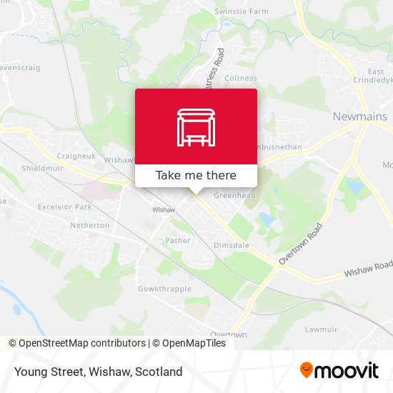 Young Street, Wishaw map