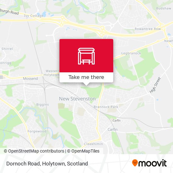 Dornoch Road, Holytown map