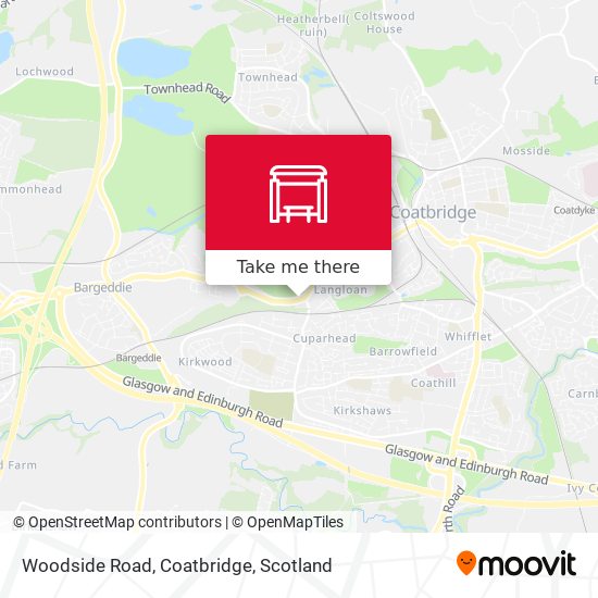 Woodside Road, Coatbridge map