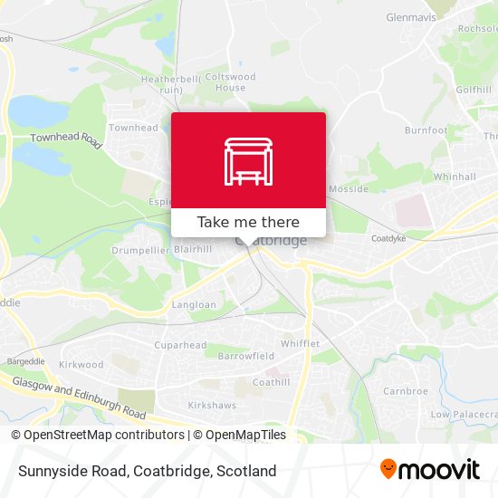 Sunnyside Road, Coatbridge map