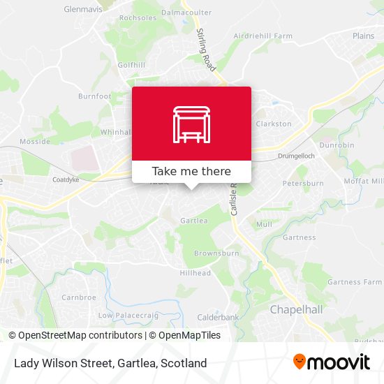 Lady Wilson Street, Gartlea map