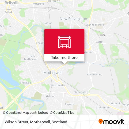 Wilson Street, Motherwell map