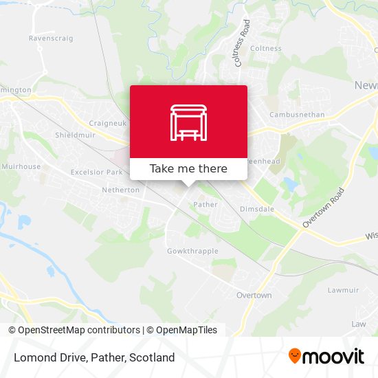 Lomond Drive, Pather map