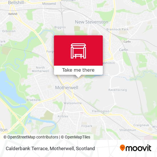 Calderbank Terrace, Motherwell map