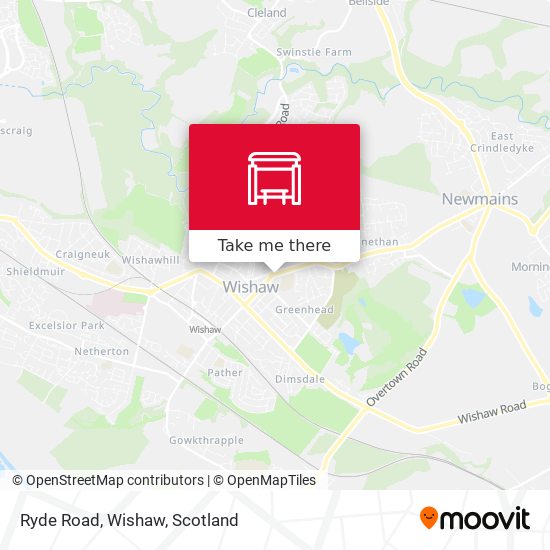 Ryde Road, Wishaw map