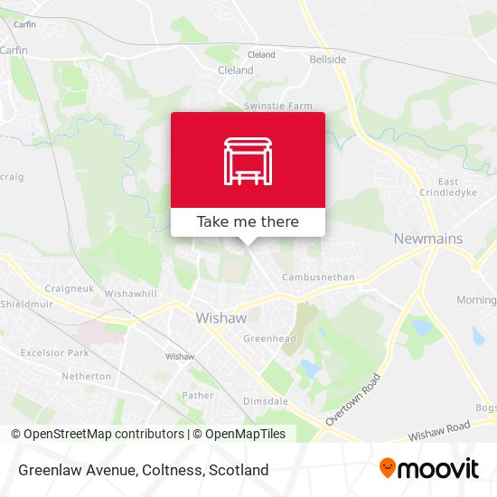 Greenlaw Avenue, Coltness map