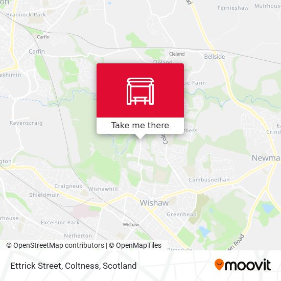 Ettrick Street, Coltness map