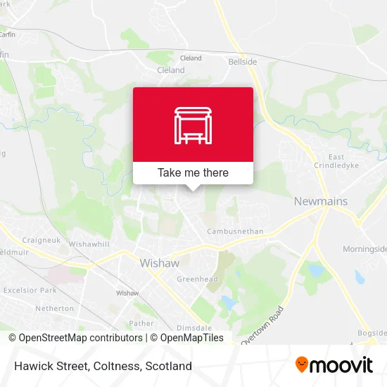 Hawick Street, Coltness map