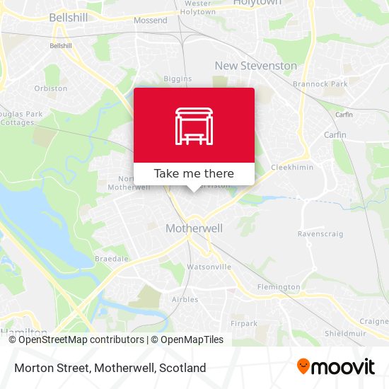 Morton Street, Motherwell map