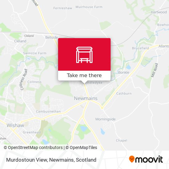 Murdostoun View, Newmains map