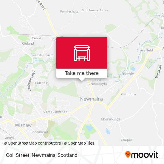 Coll Street, Newmains map