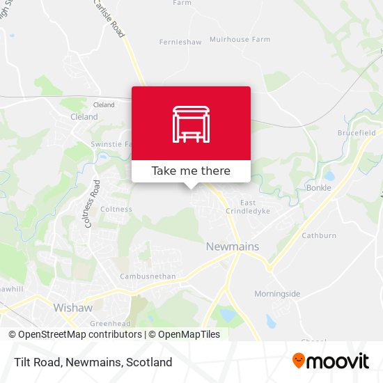 Tilt Road, Newmains map