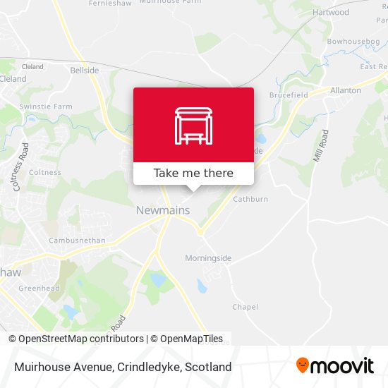 Muirhouse Avenue, Crindledyke map