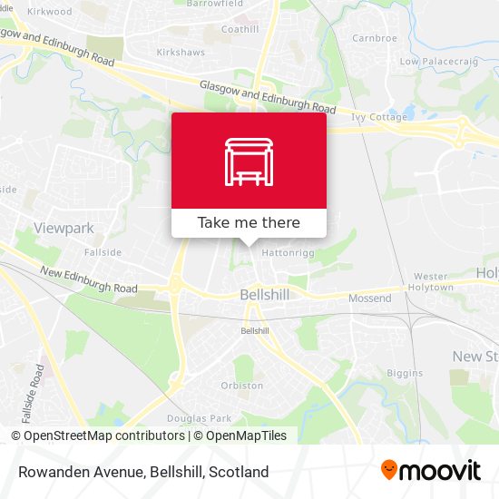 Rowanden Avenue, Bellshill map