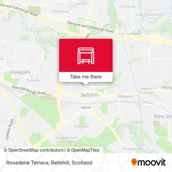 Rosedene Terrace, Bellshill map