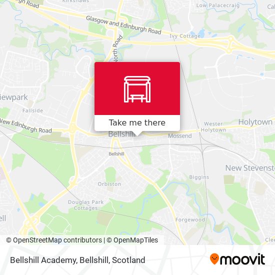 Bellshill Academy, Bellshill map
