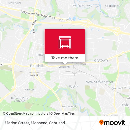 Marion Street, Mossend map