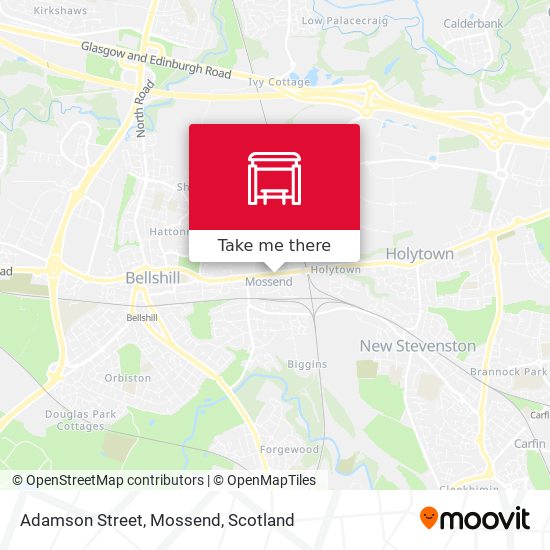 Adamson Street, Mossend map