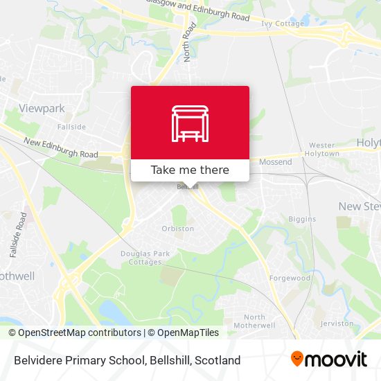 Belvidere Primary School, Bellshill map