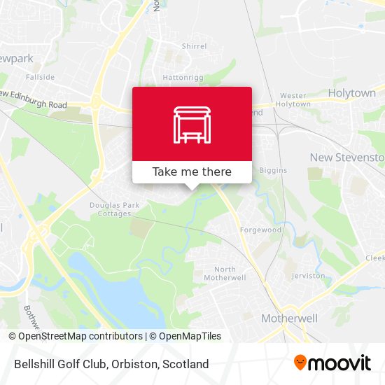 Bellshill Golf Club, Orbiston map
