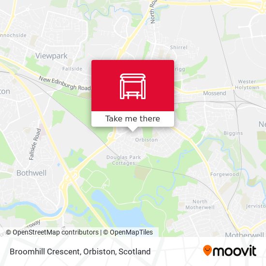 Broomhill Crescent, Orbiston map