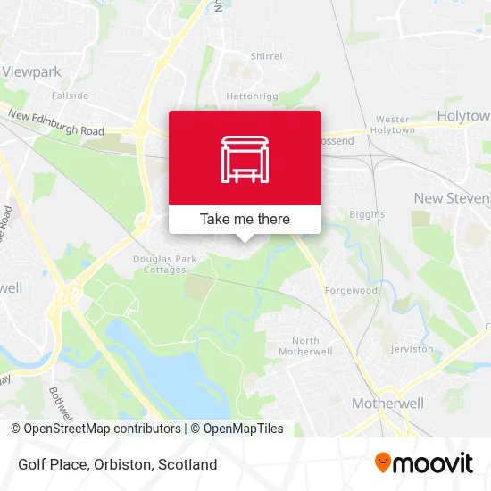 Golf Place, Orbiston map