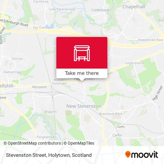 Stevenston Street, Holytown map
