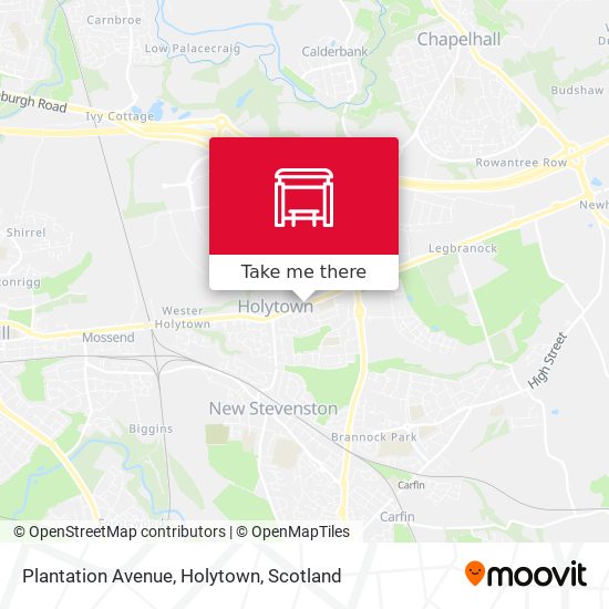 Plantation Avenue, Holytown map