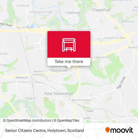 Senior Citzens Centre, Holytown map