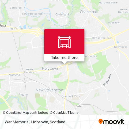 War Memorial, Holytown map