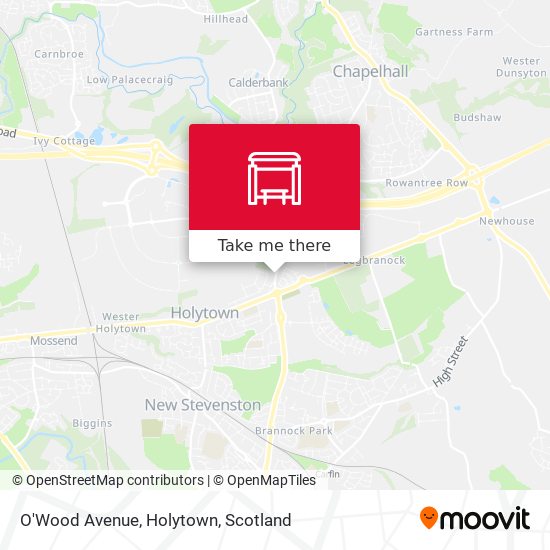 O'Wood Avenue, Holytown map